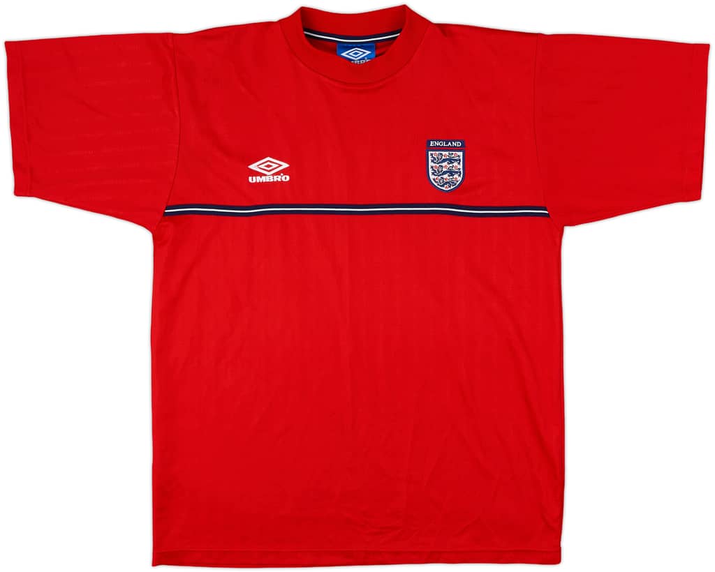 1999-01 England Umbro Training Shirt - 8/10 - (L)