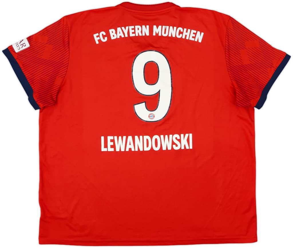 2018-19 Bayern Munich Home Shirt Lewandowski #9 - 4/10 - (XXL)