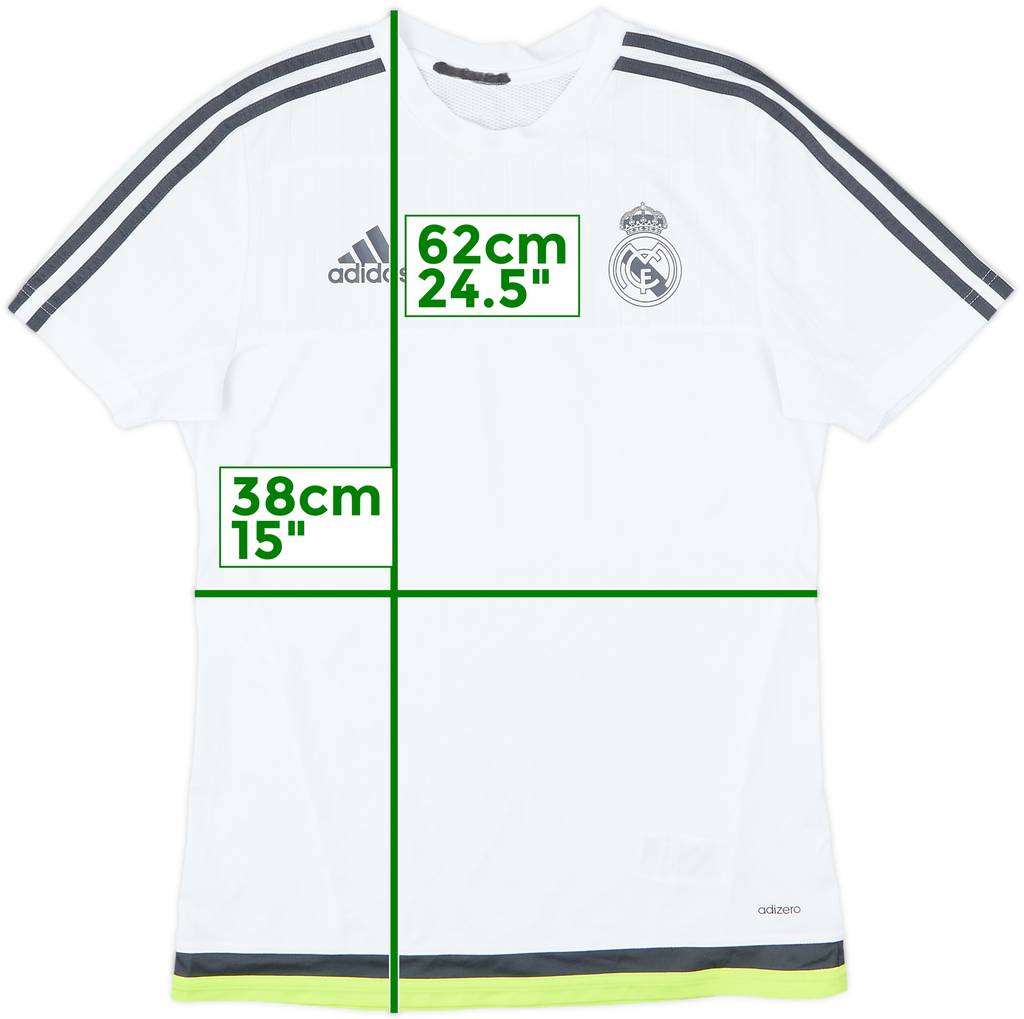 2015-16 Real Madrid adizero Training Shirt - 8/10 - (S)