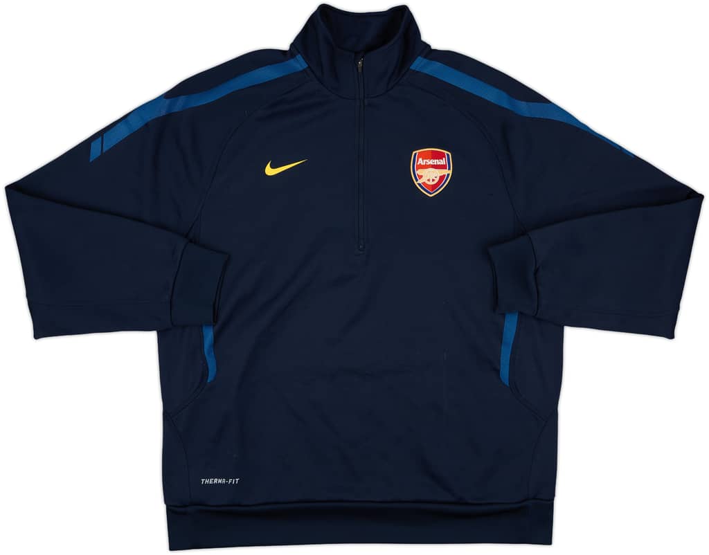 2010-11 Arsenal Nike 1/4 Zip Sweat Top - 9/10 - (XL)