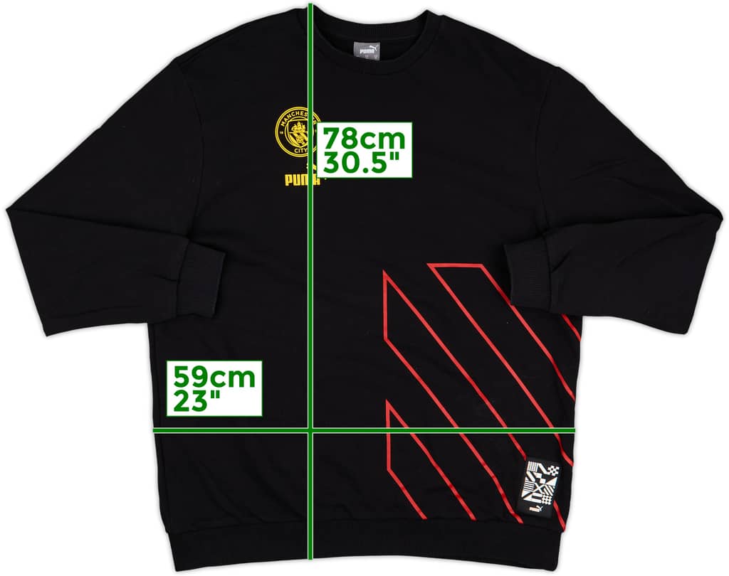 2022-23 Manchester City Puma Sweat Top - 9/10 - (XL)