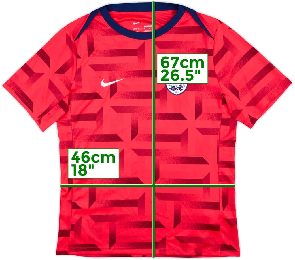 2024-25 England Nike Pre-Match Shirt - 10/10 - (Women's M)