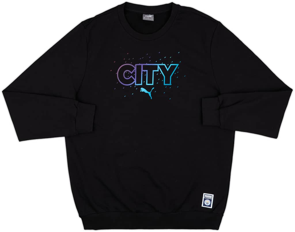 2021-22 Manchester City Puma Sweat Top - 9/10 - (L)
