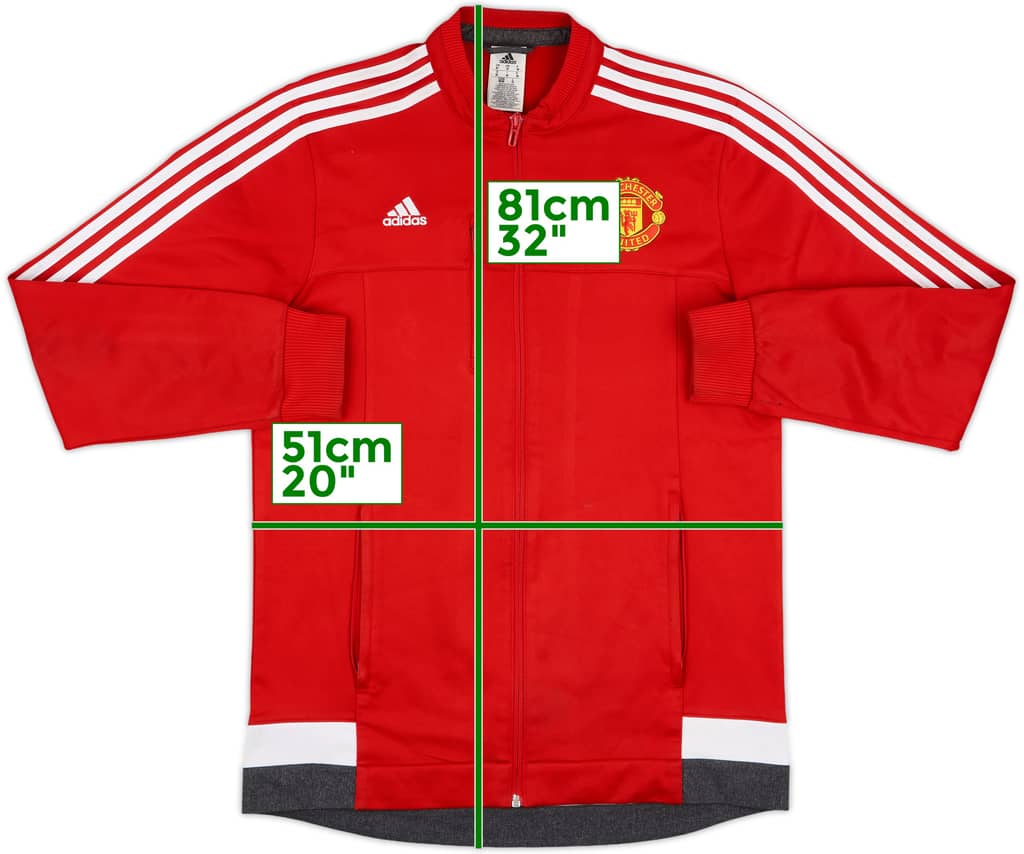 2015-16 Manchester United adidas Track Jacket - 9/10 - (M)