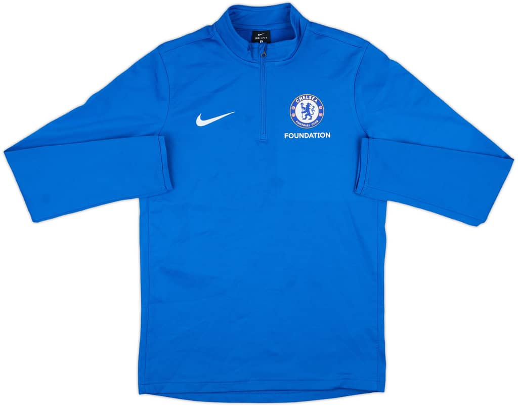 2017-18 Chelsea 'Foundation' Nike 1/4 Zip Drill Top - 9/10 - (S)