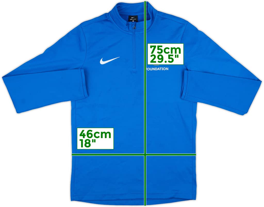 2017-18 Chelsea 'Foundation' Nike 1/4 Zip Drill Top - 9/10 - (S)