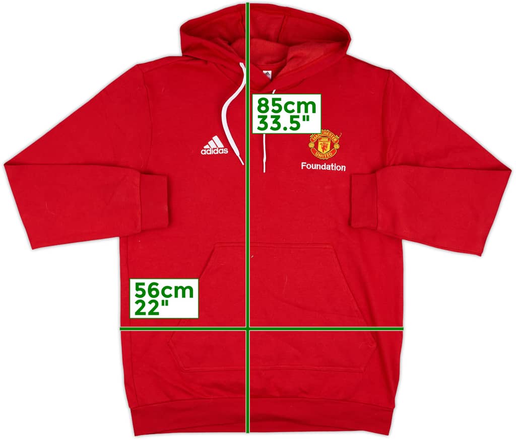 2022-23 Manchester United 'Foundation' adidas Hooded Sweat Top - 10/10 - (L)