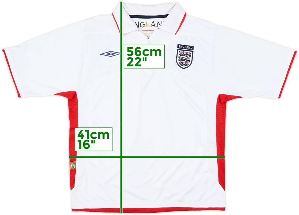 2005-06 England Umbro 1/4 Zip Polo Shirt - 8/10 - (XL.Boys)