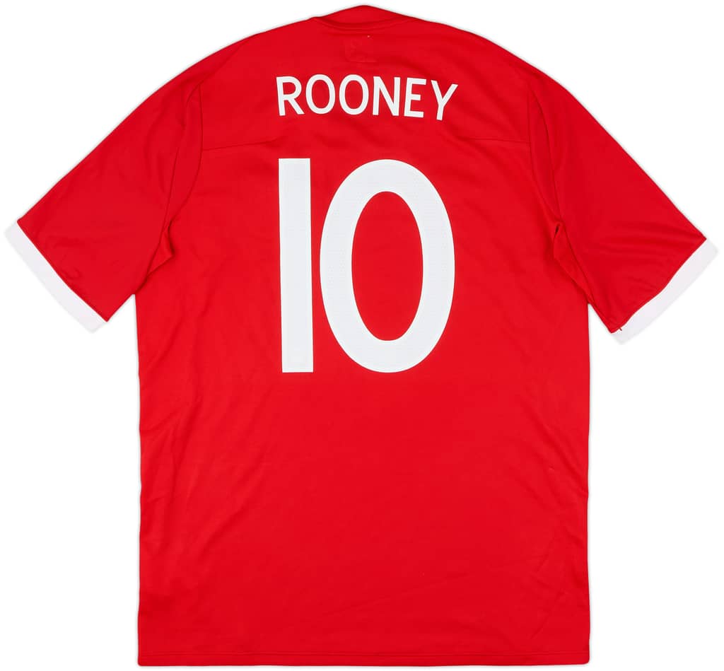 2010-11 England Away Shirt Rooney #10 - 9/10 - (L)