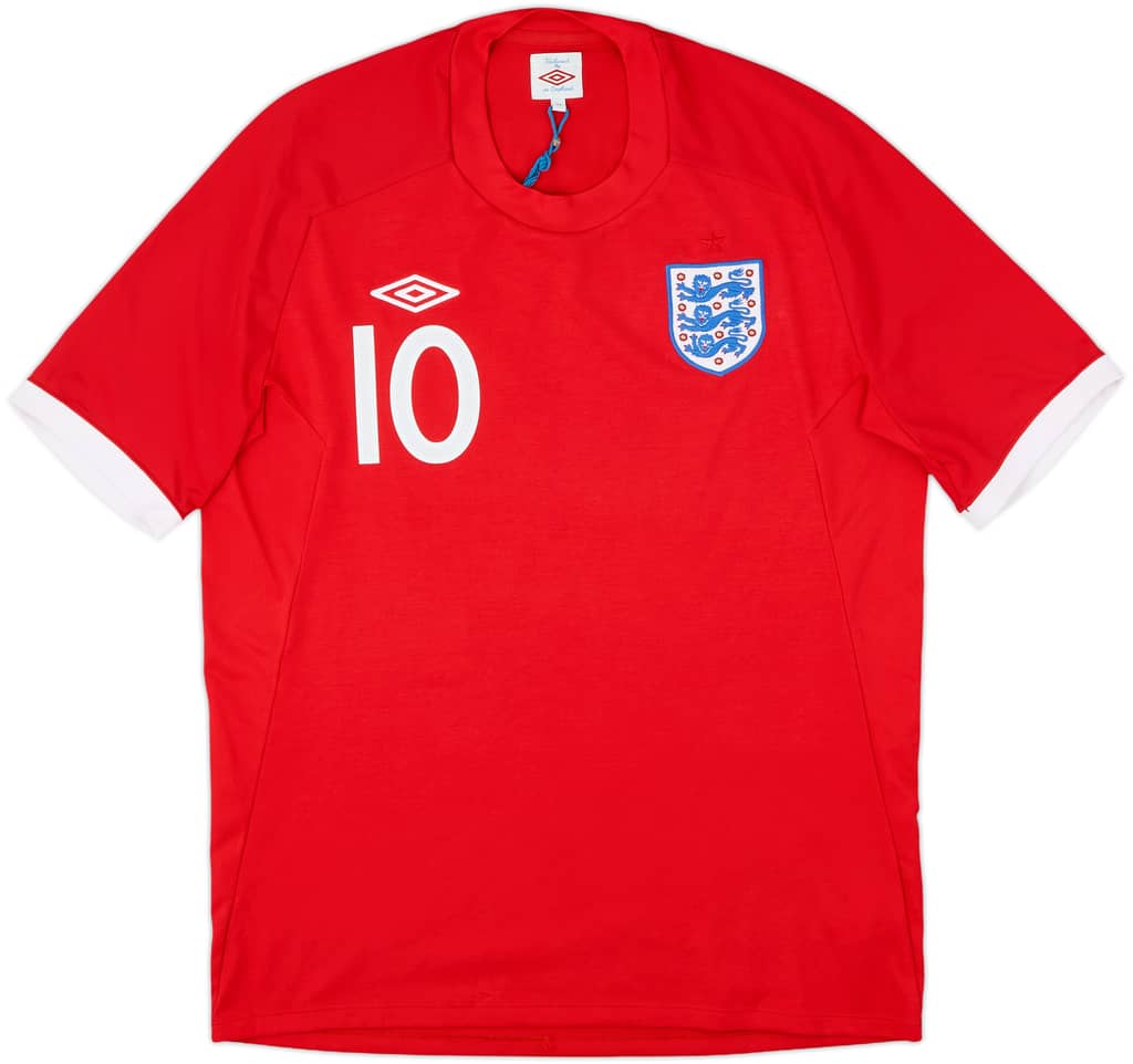 2010-11 England Away Shirt Rooney #10 - 9/10 - (L)