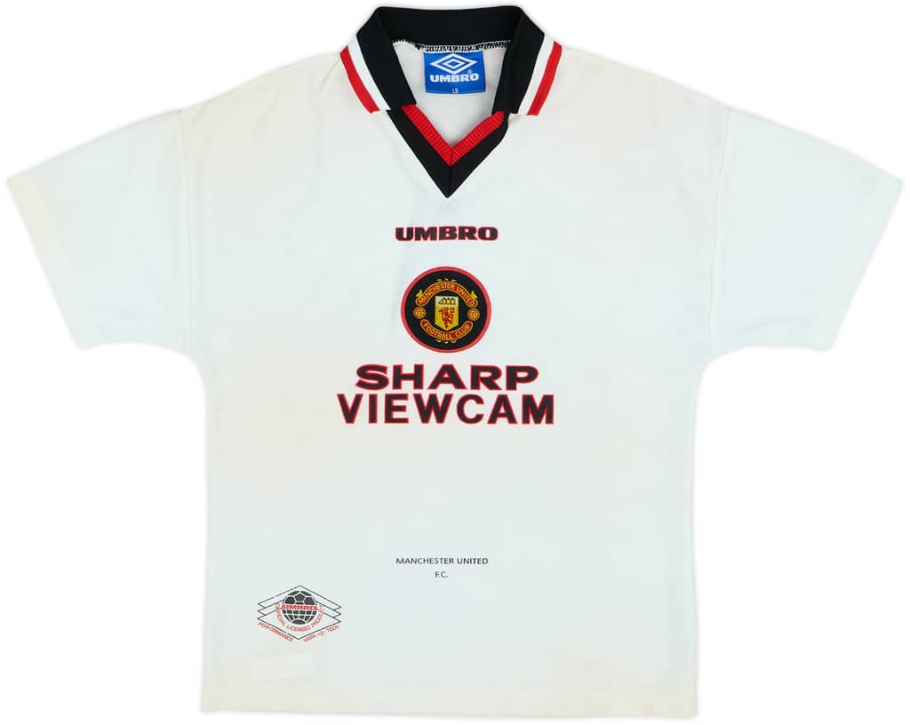 1996-97 Manchester United Away Shirt - 7/10 - (L.Boys)