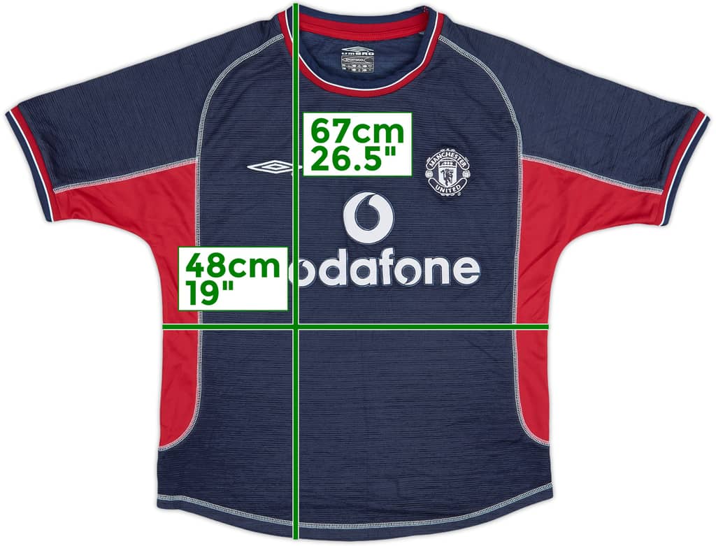 2000-01 Manchester United Third Shirt - 7/10 - (Y)