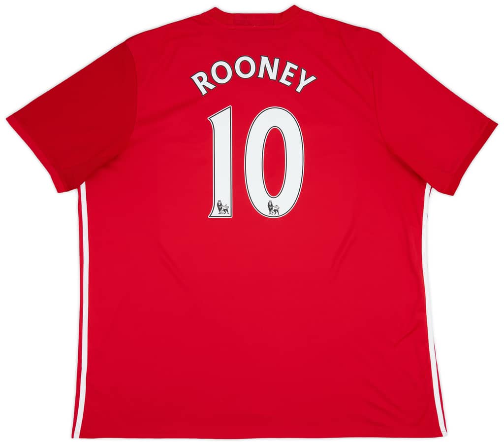 2016-17 Manchester United Home Shirt Rooney #10 - 9/10 - (3XL)
