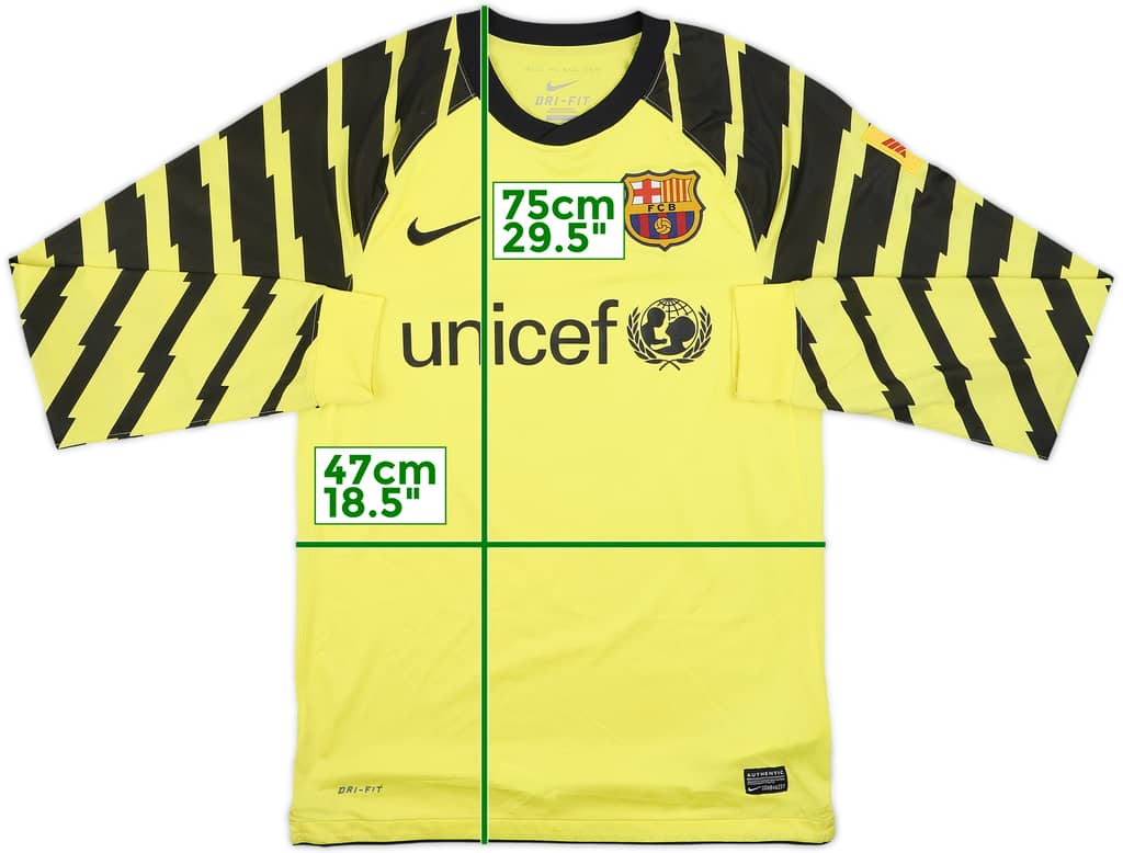 2010-11 Barcelona GK Shirt - 8/10 - (S)