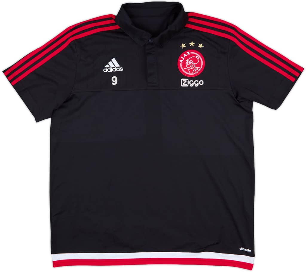 2015-16 Ajax Player Issue adidas Polo Shirt #9 - 9/10 - (XL)