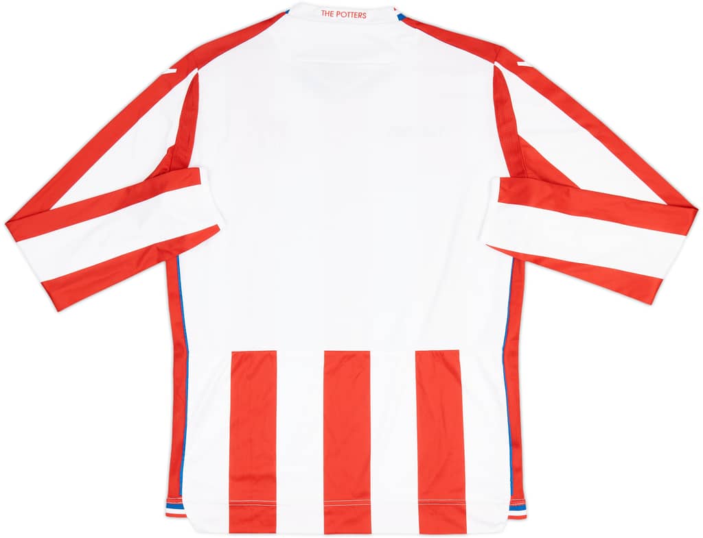 2017-18 Stoke City Home L/S Shirt - 10/10 - (XL.Boys)