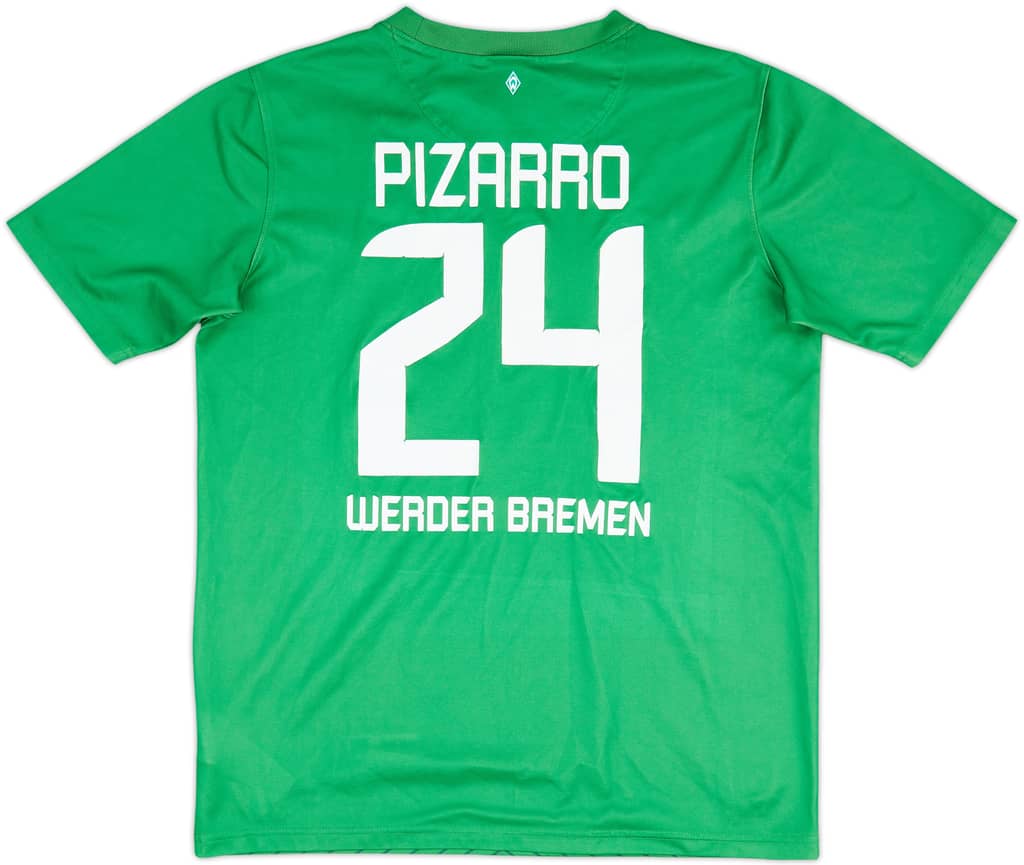 2011-12 Werder Bremen Home Shirt Pizarro #24 - 7/10 - (XL.Boys)