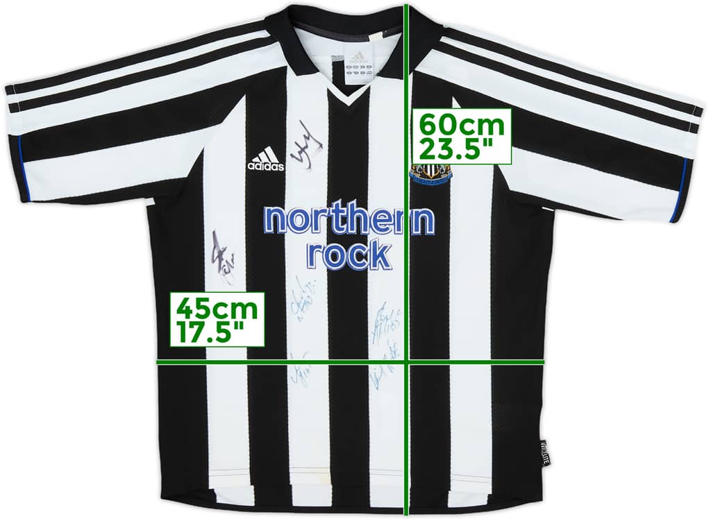 2003-05 Newcastle Signed Home Shirt - 8/10 - (L.Boys)