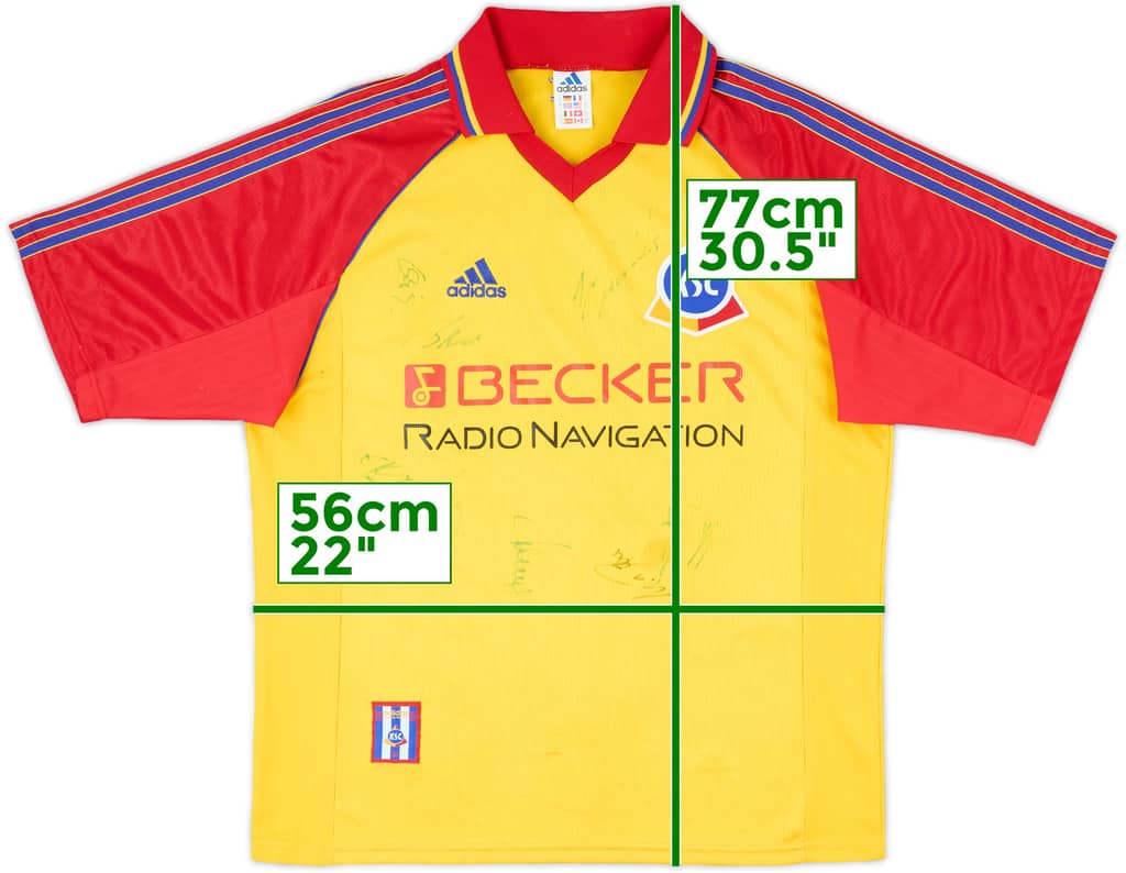 1998-99 Karlsruhe Signed Away Shirt - 8/10 - (L)