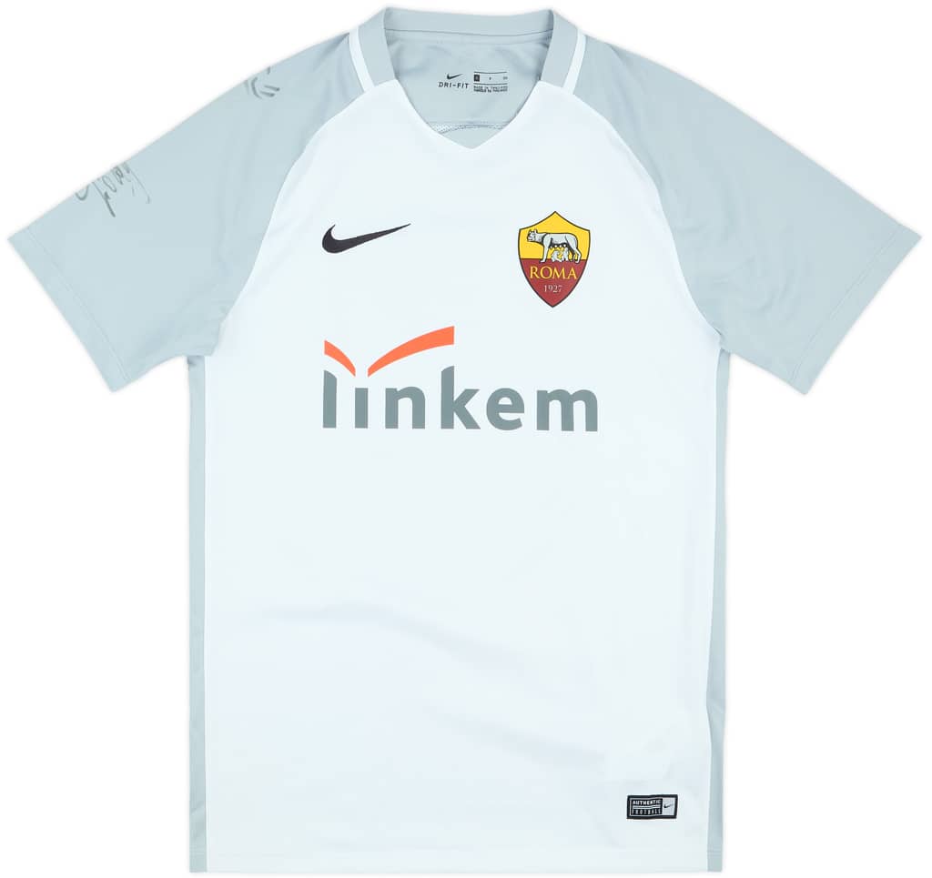 2017-18 Roma Nike Signed Training Shirt - 10/10 - (S)