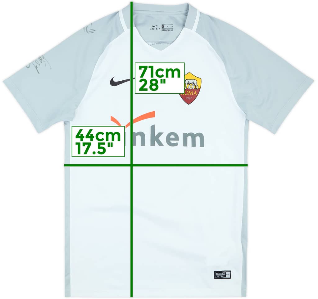 2017-18 Roma Nike Signed Training Shirt - 10/10 - (S)