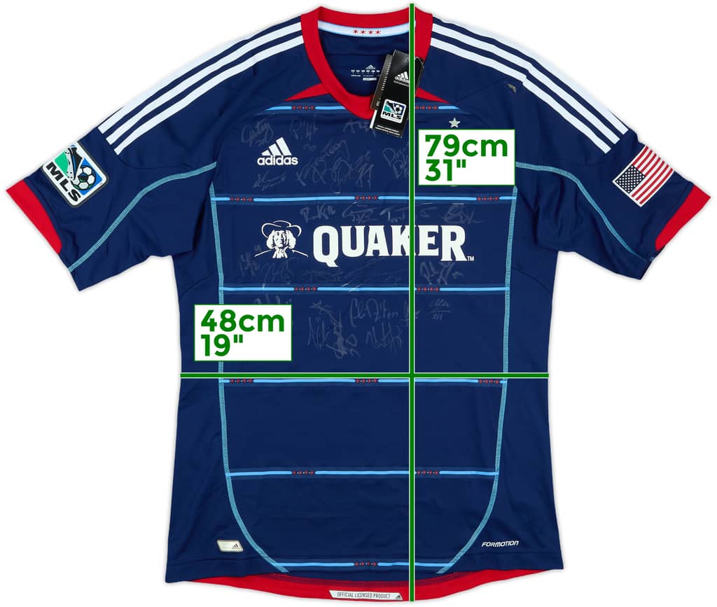 2012-14 Chicago Fire Signed Authentic Away Shirt (L)