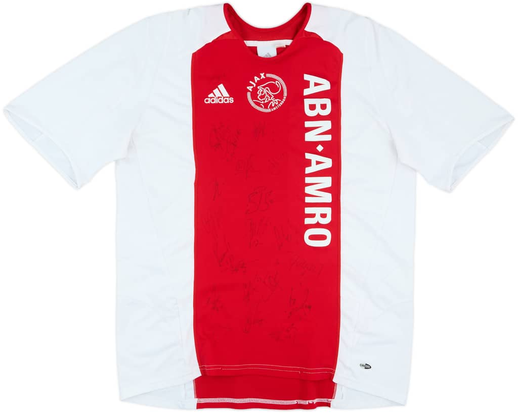 2005-06 Ajax Signed Home Shirt - 8/10 - (L)