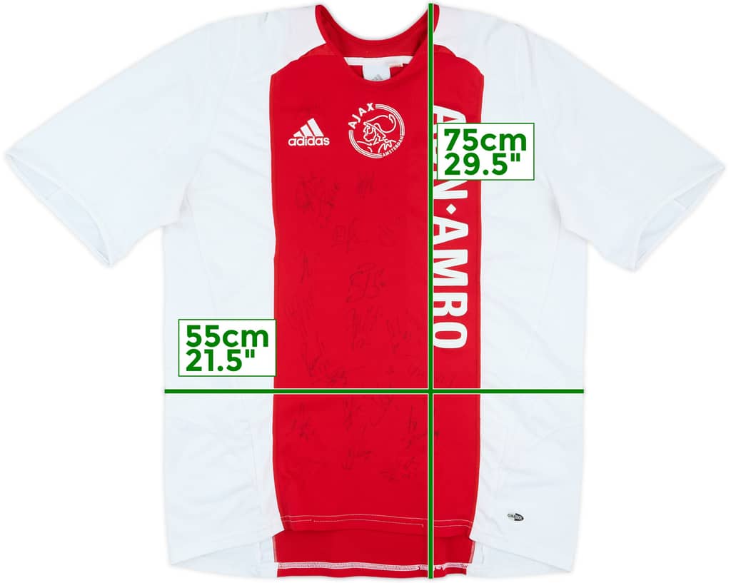 2005-06 Ajax Signed Home Shirt - 8/10 - (L)