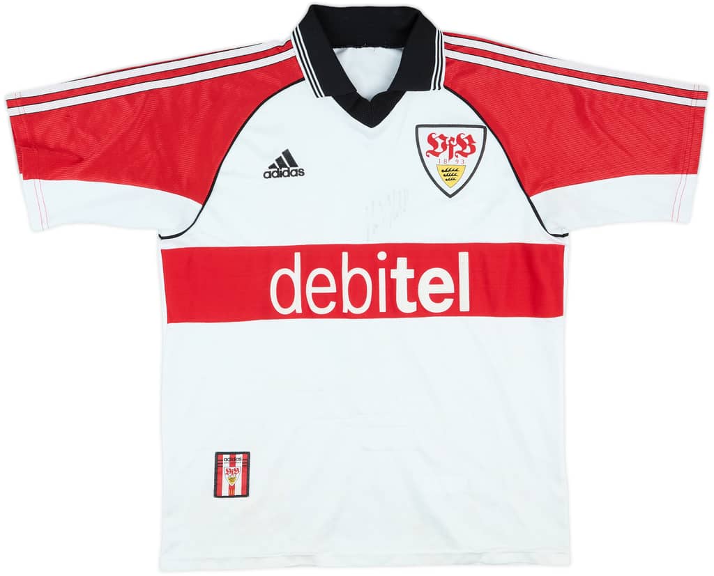 1999-00 Stuttgart Signed Home Shirt - 7/10 - (L.Boys)