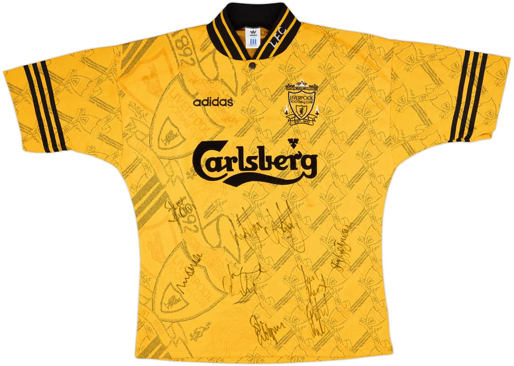 1994-96 Liverpool Signed Third Shirt - 8/10 - (L/XL)