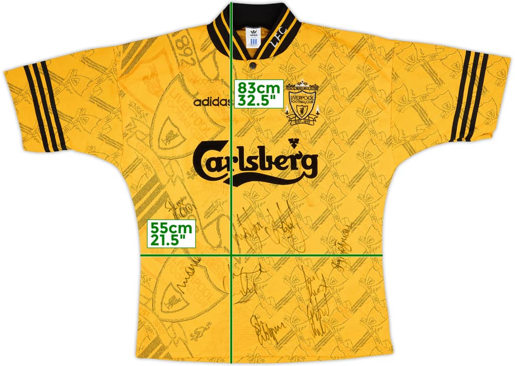 1994-96 Liverpool Signed Third Shirt - 8/10 - (L/XL)
