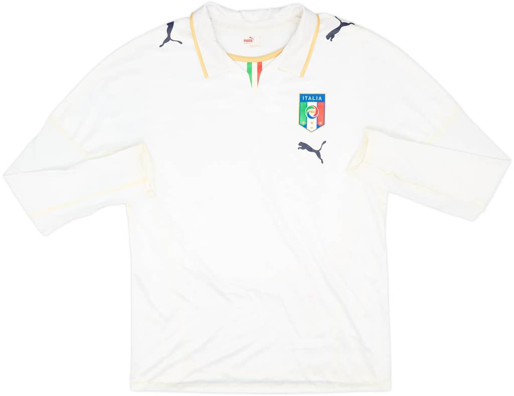 2007-08 Italy Away L/S Shirt - 5/10 - (L)