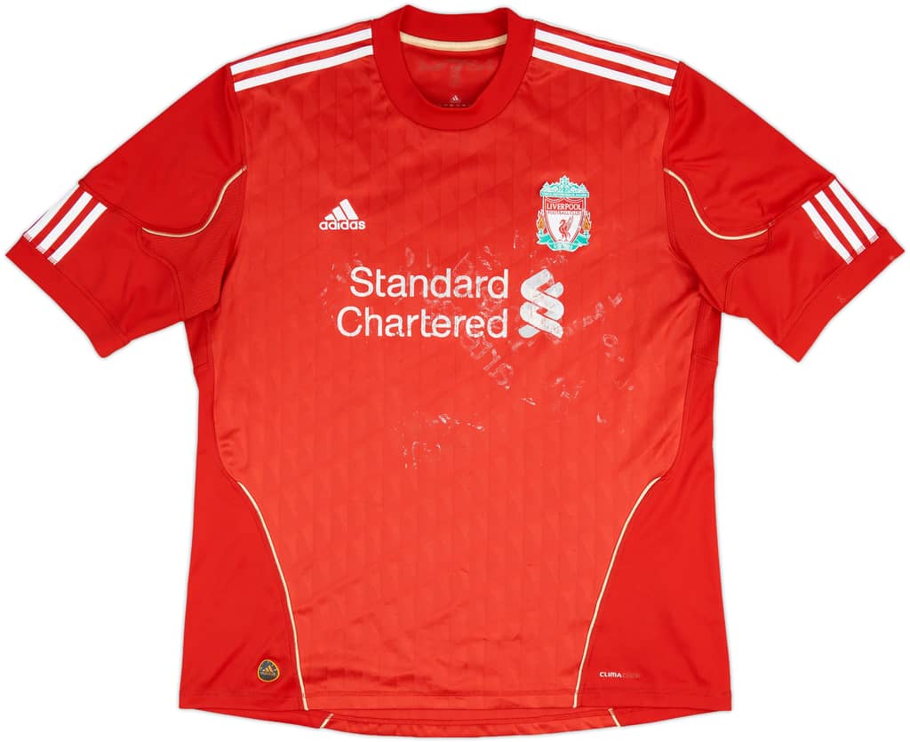 2010-12 Liverpool Home Shirt Gerrard #8 - 4/10 - (XL)