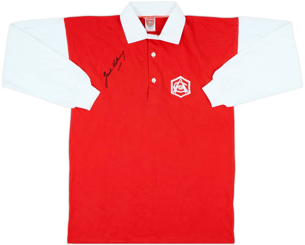 1990s Arsenal Signed Rugby Polo L/S Shirt - 9/10 - (L)