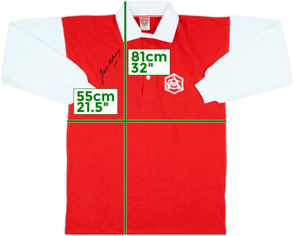 1990s Arsenal Signed Rugby Polo L/S Shirt - 9/10 - (L)