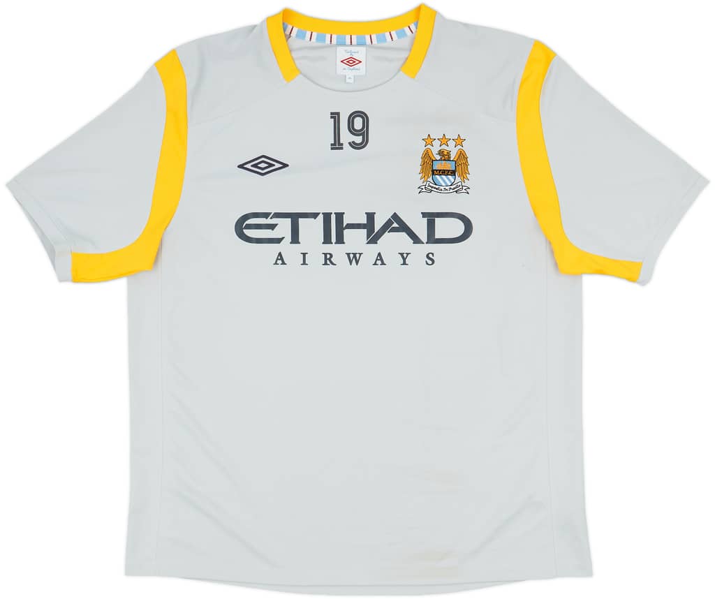 2010-11 Manchester City Player Issue Umbro Training Shirt #19 (Lescott) - 7/10 - (XL)