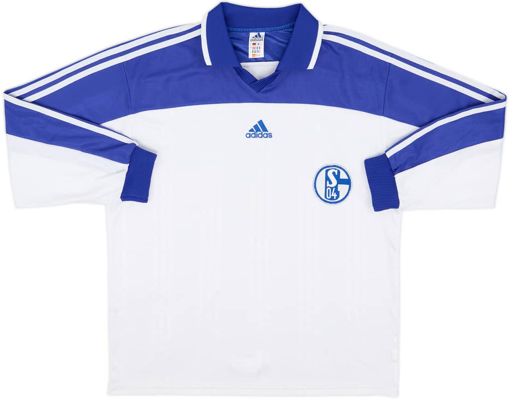 2000-01 adidas Template L/S Shirt (Schalke) - 8/10 - (L)