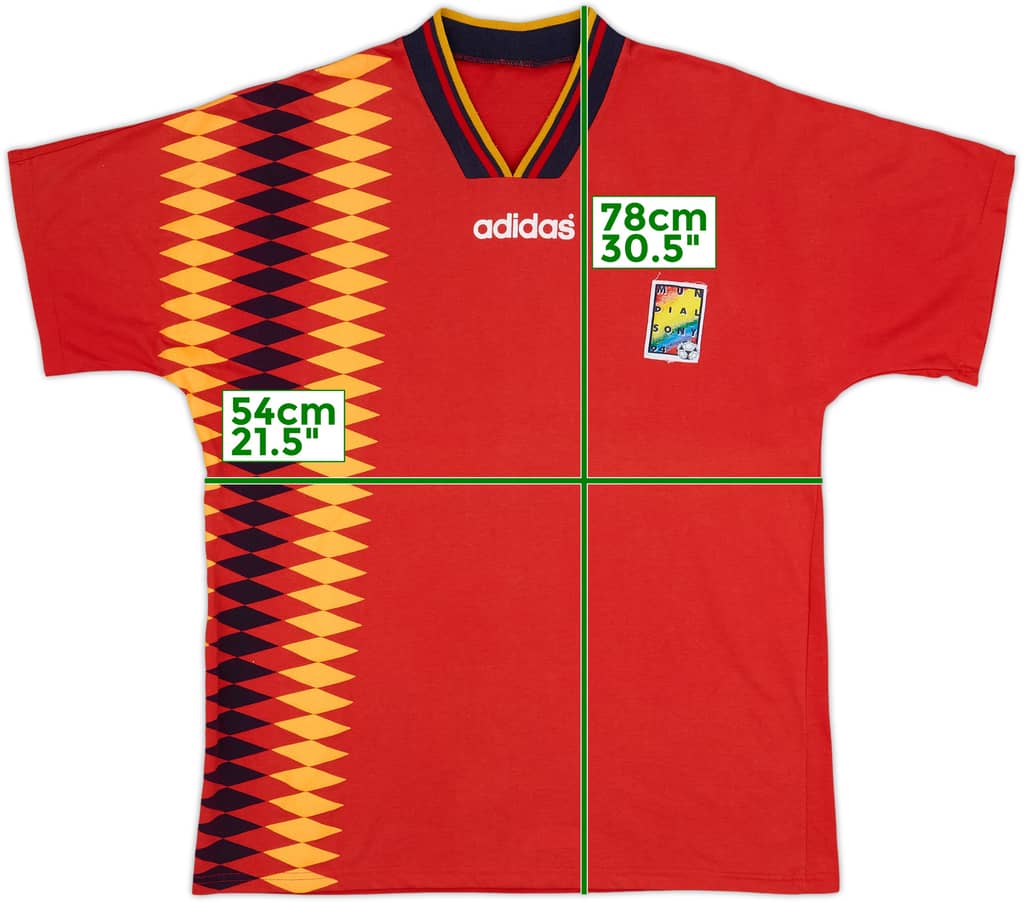 Camiseta adidas World Cup 94 de España 1994 - 7/10 - (L)