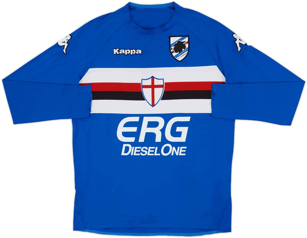 2005-07 Sampdoria Player Issue Home L/S Shirt - 6/10 - (XL)