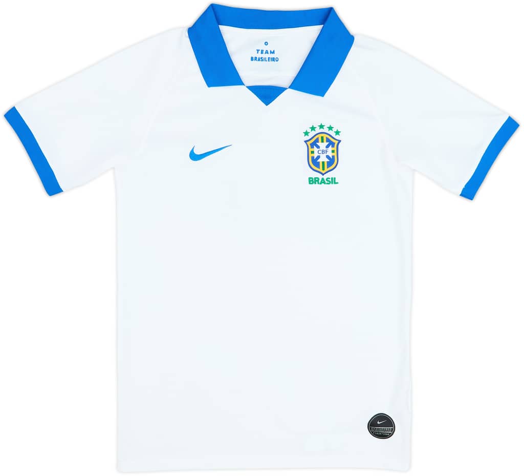 2019-20 Brazil Away Shirt - 9/10 - (L.Boys)