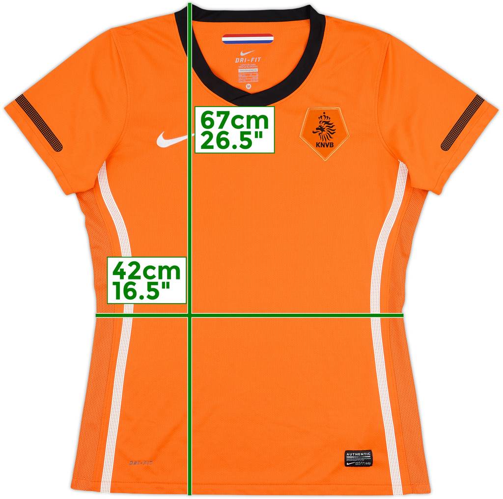 2010-11 Países Bajos Camiseta Local - 9/10 - (De Mujer M)