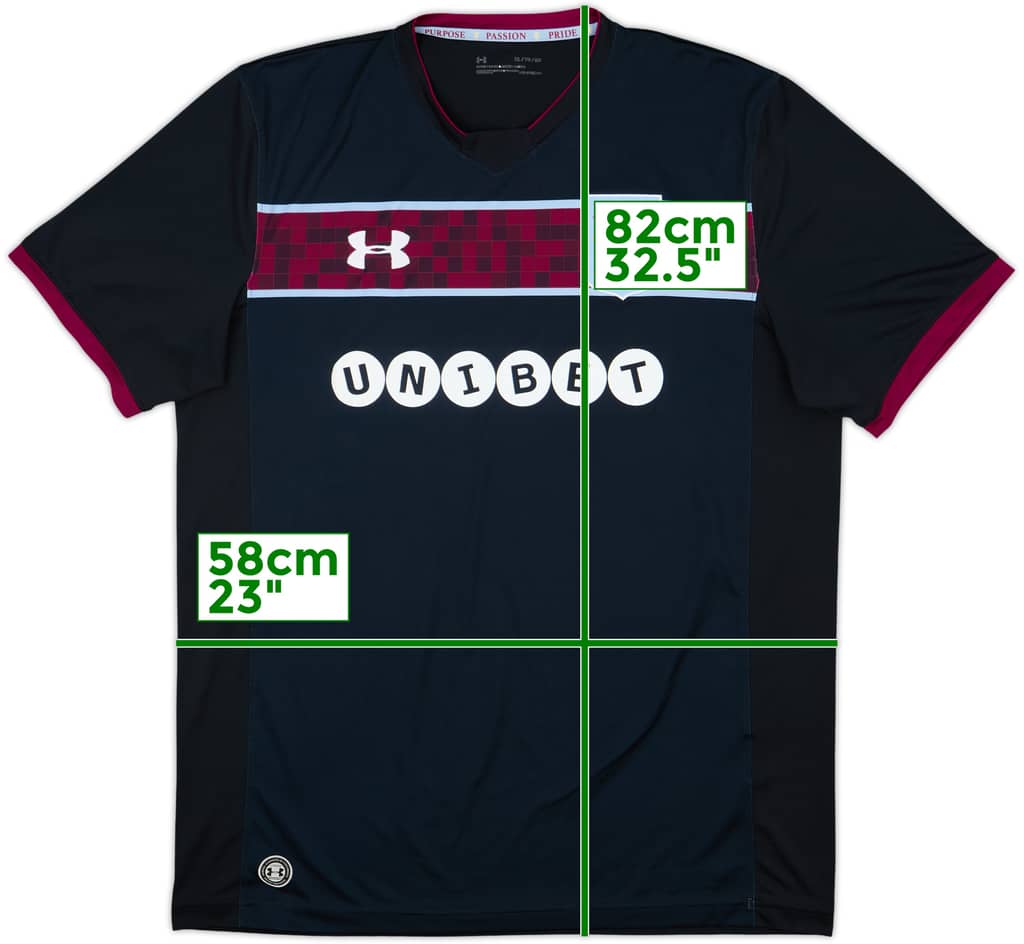 2017-18 Aston Villa Away Shirt - 9/10 - (XL)