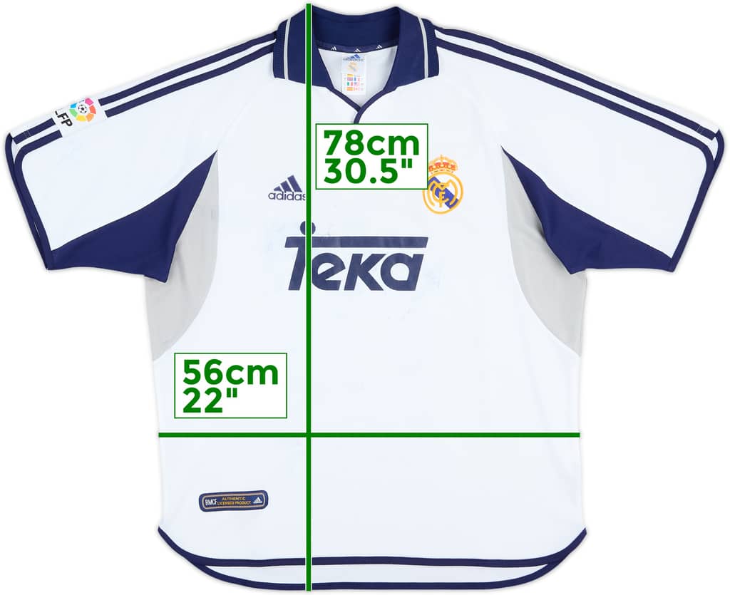 2000-01 Real Madrid Home Shirt - 5/10 - (L)