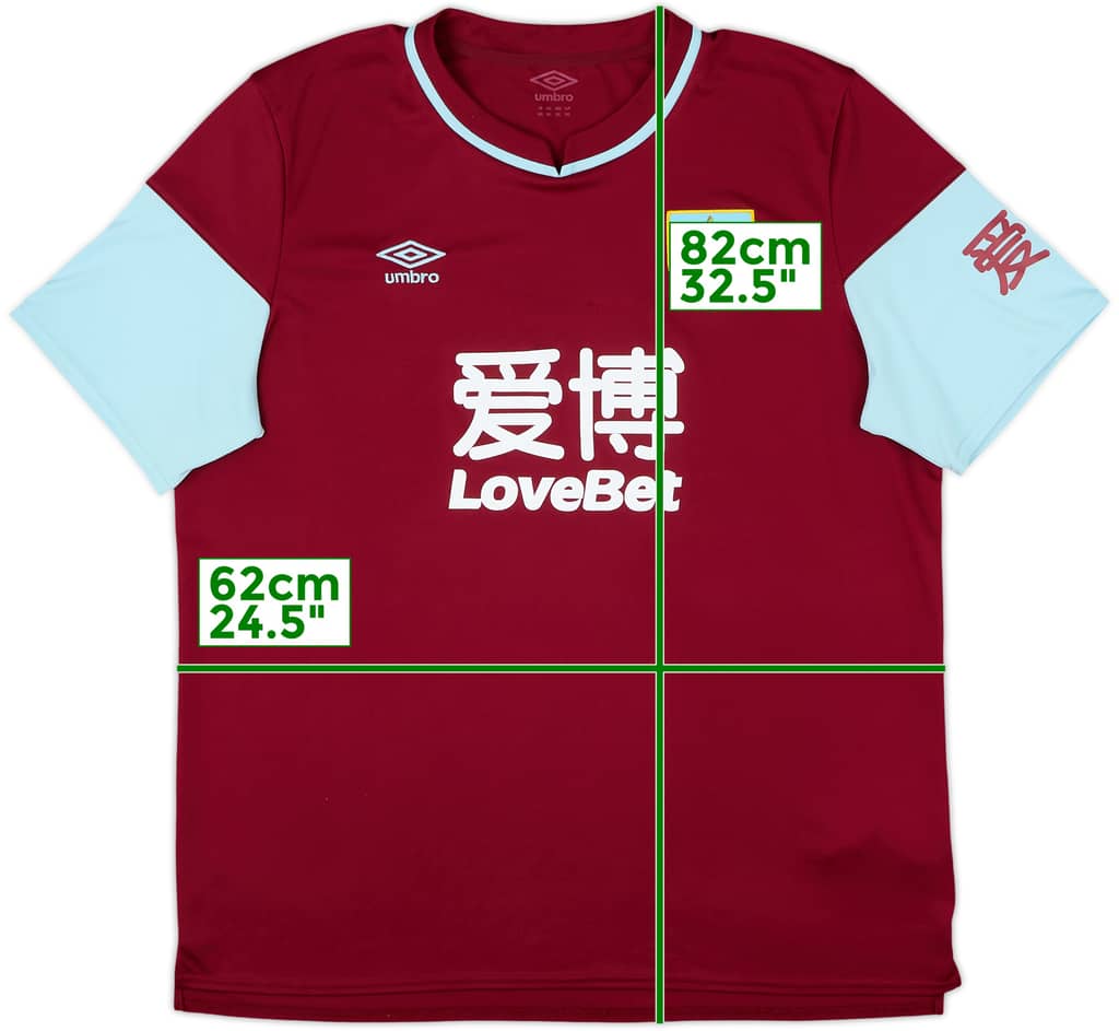 2020-21 Burnley Home Shirt - 9/10 - (XXL)
