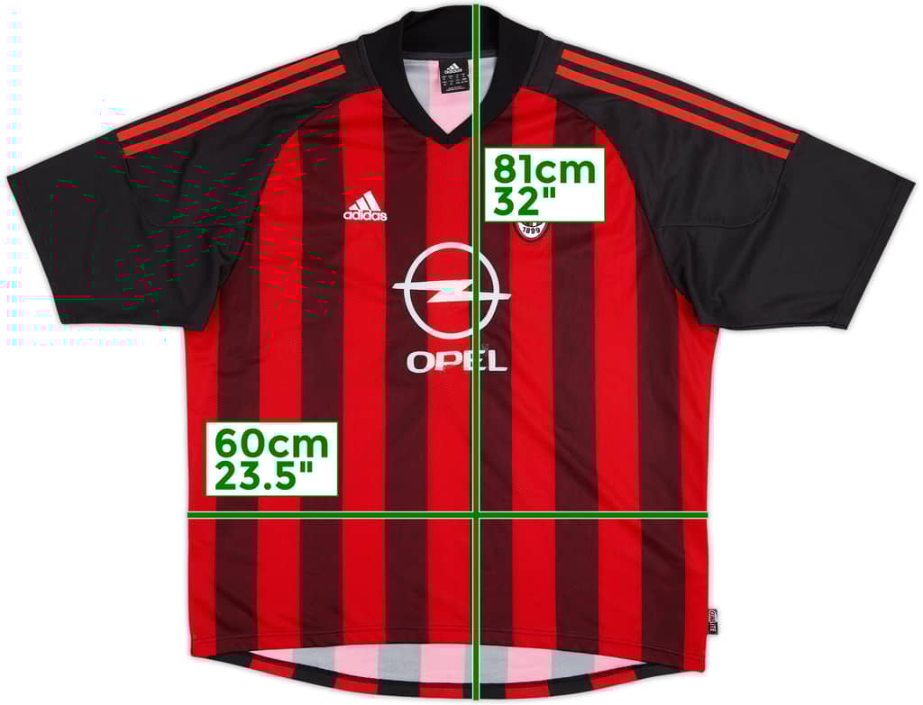 2002-03 AC Milan Home Shirt - 5/10 - (XL)