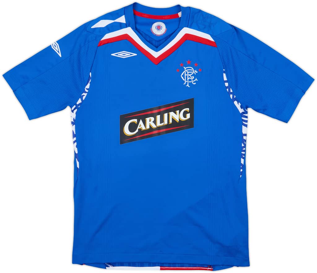 2007-08 Rangers Home Shirt - 10/10 - (L.Boys)
