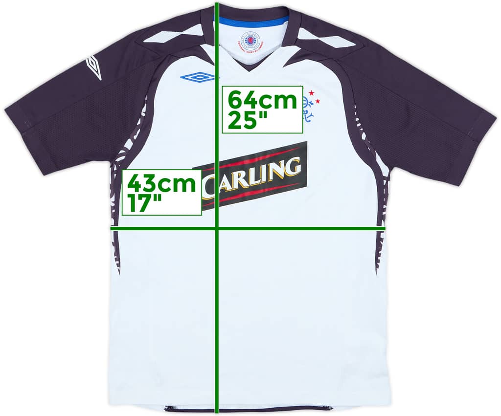 2007-08 Rangers Away Shirt - 7/10 - (L.Boys)