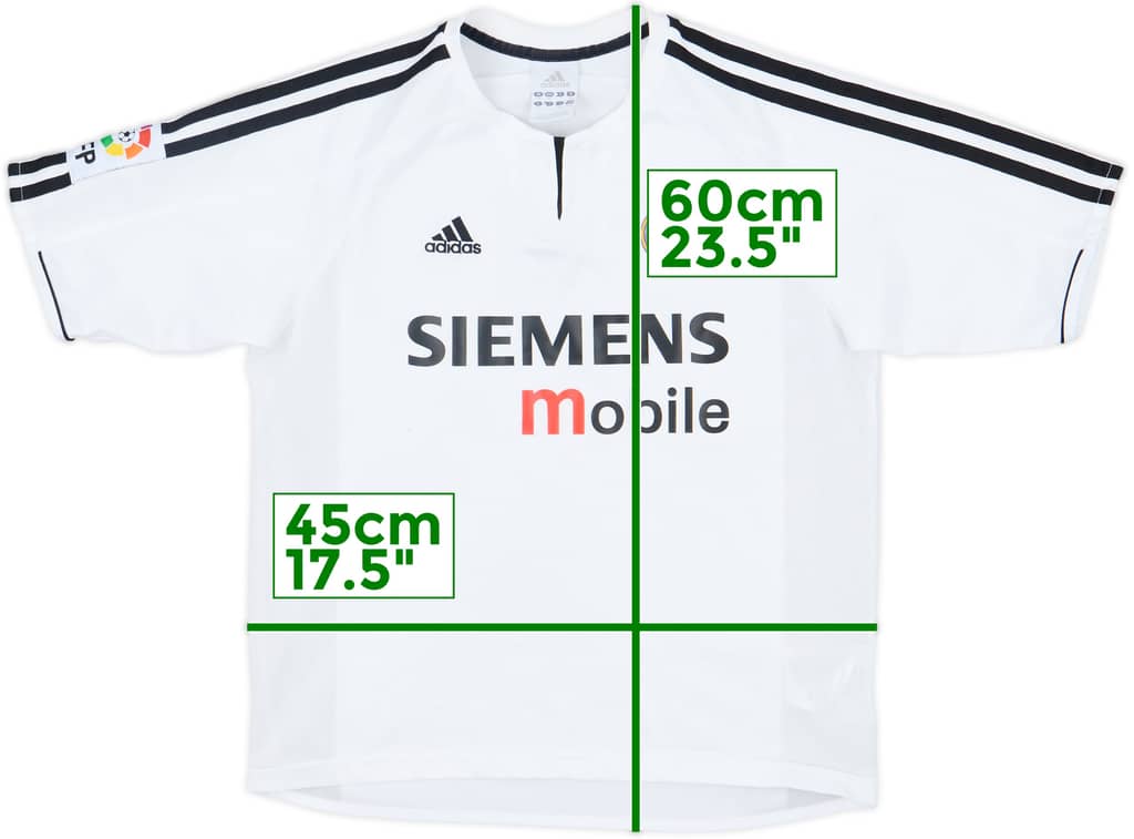2003-04 Real Madrid Home Shirt - 7/10 - (L.Boys)