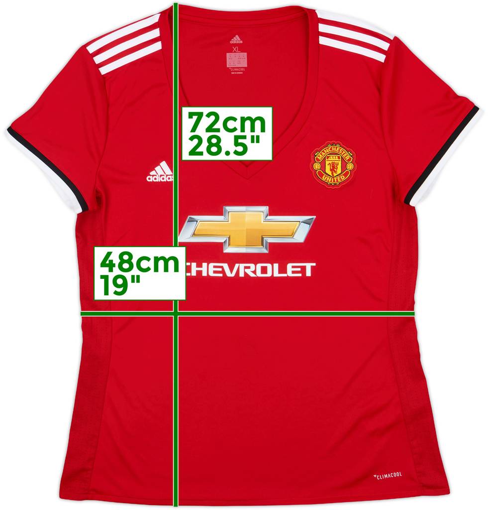 2016-17 Manchester United Home Shirt - 8/10 - (Women's XL)
