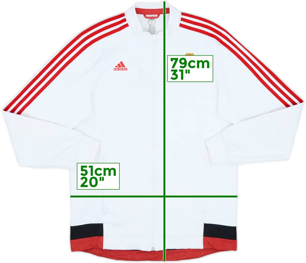 2015-16 Manchester United adidas Track Jacket - 6/10 - (M)